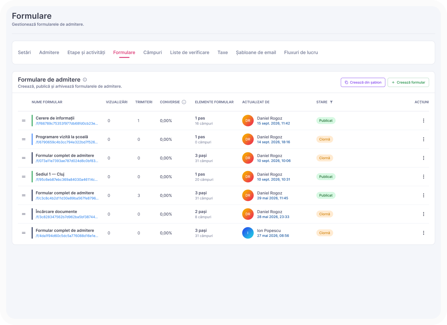 admissions CRM for international schools