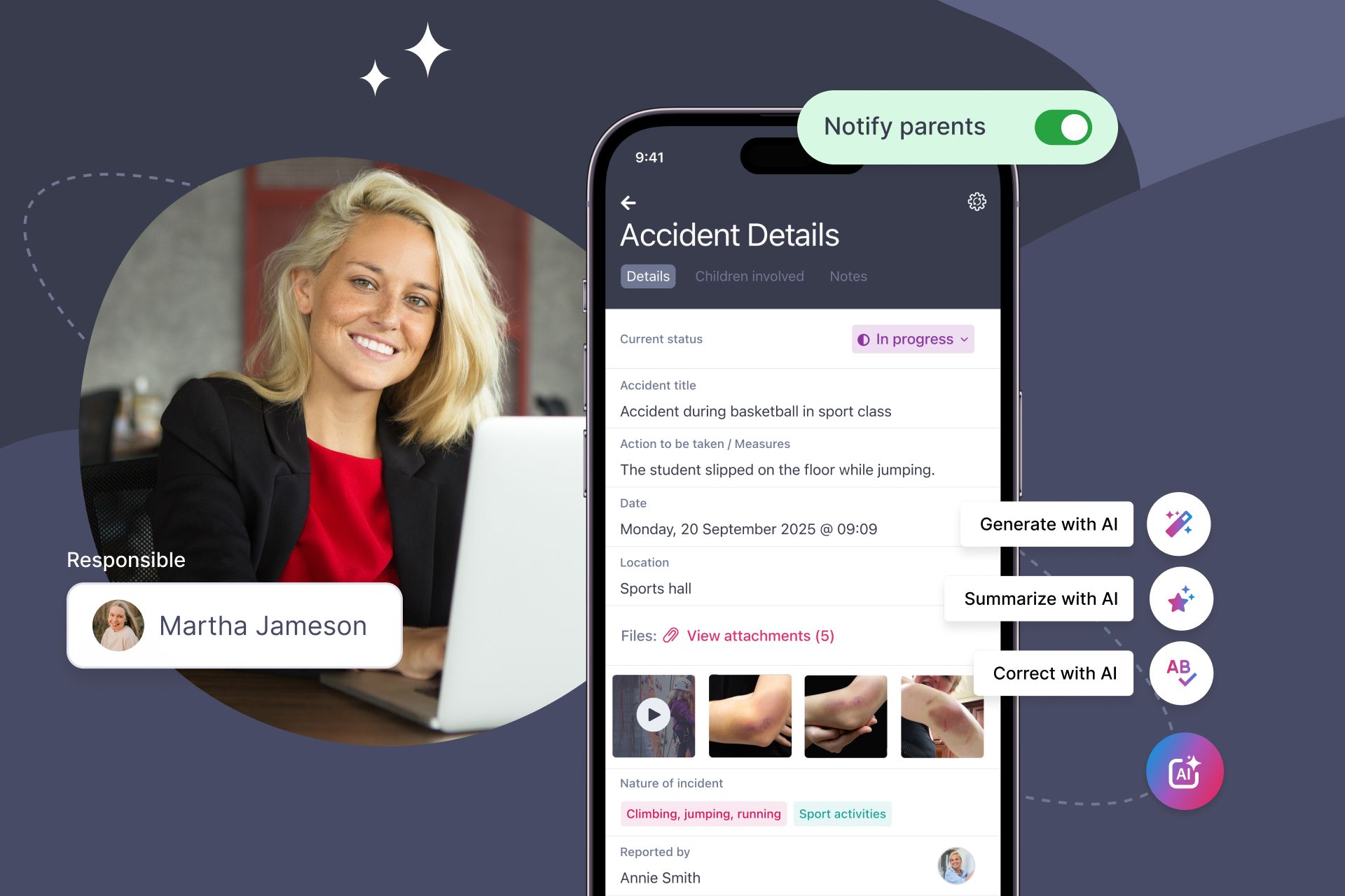 school incidents and accidents